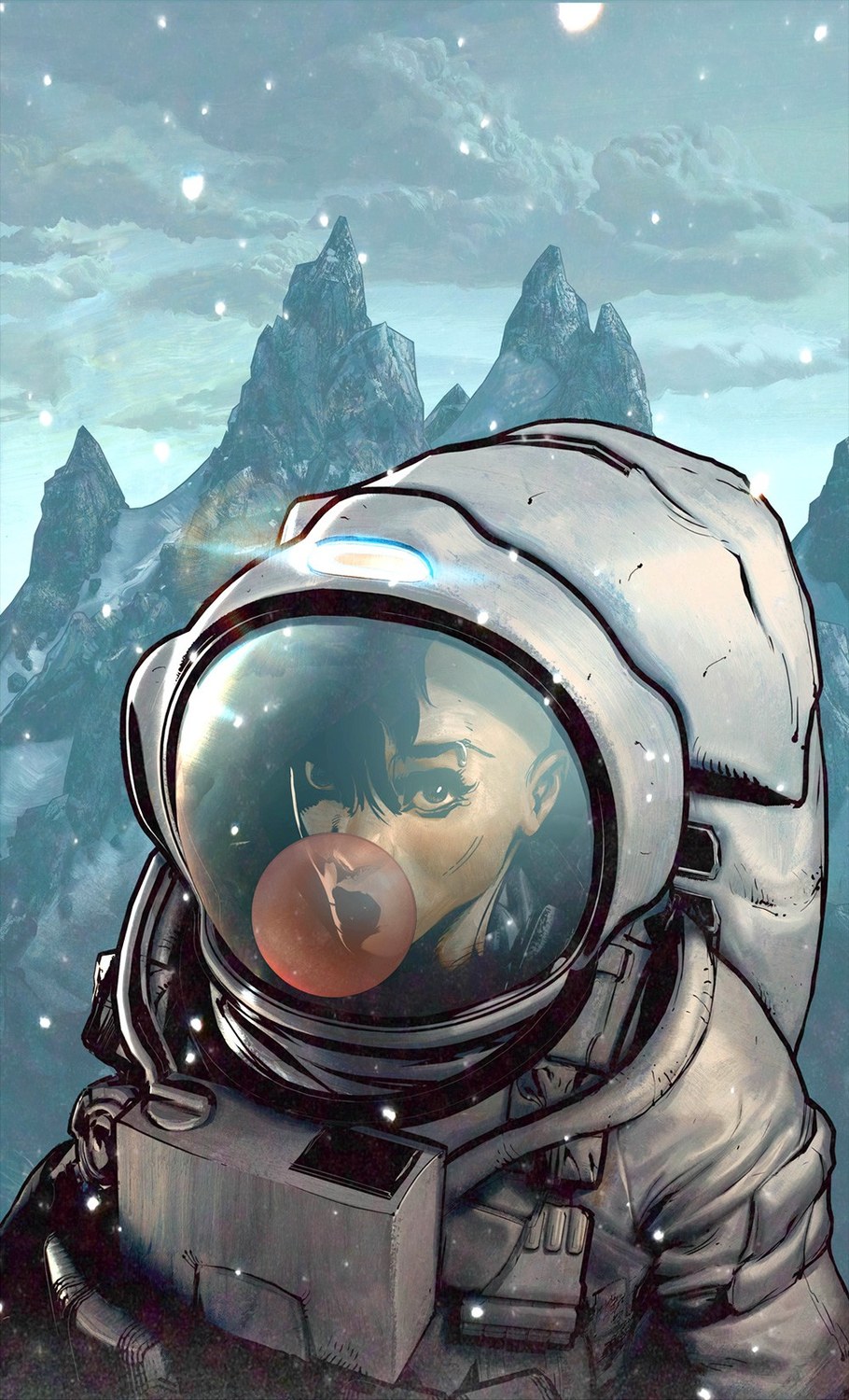 Astronaut painting by Brian Haberlin