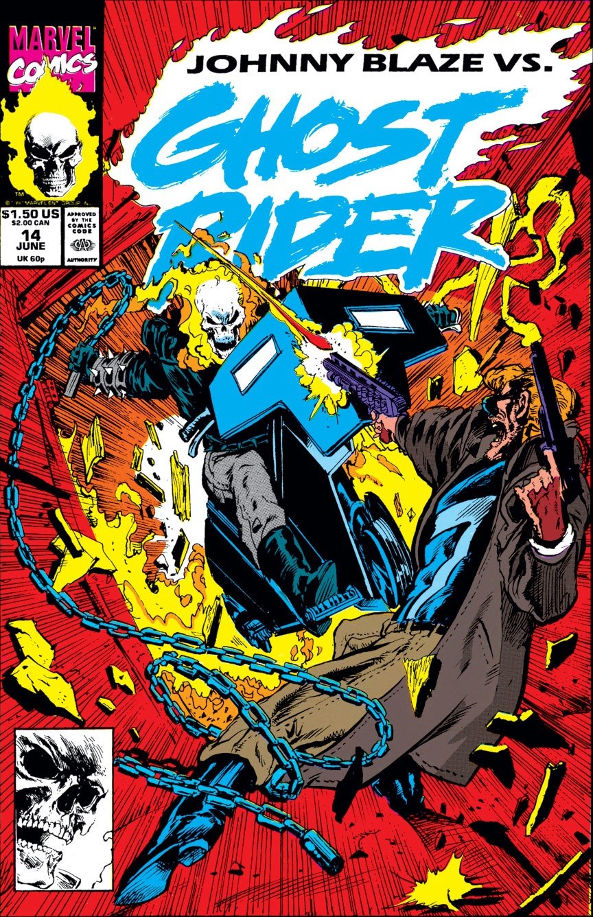 Ghost Rider #14 cover by Mark Texeira